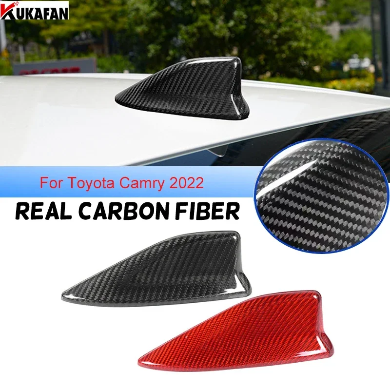 

Real Carbon Fiber For Toyota Camry 2022 Car Roof Antenna Auto Shark Fin Antena Cover Auto Exterior Styling Accessories