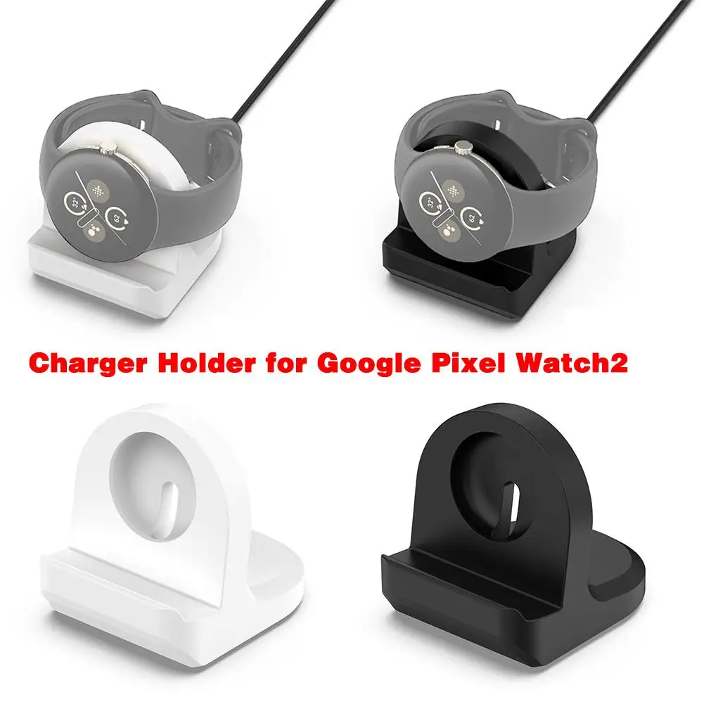 

Desktop Dock Station Charger Adapter Stand Holder For Google Pixel Watch 2 Silicone Bracket USB Charging Cable Smart Access O9Z1