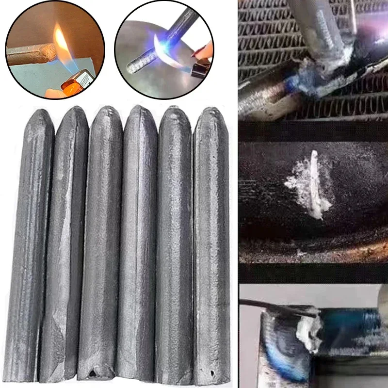 Welding Rods 3/30Pcs Welding Rods Low Temperature Aluminum Welding Rod Copper Iron Metal Wire Stainless Steel Easy Household Repairing Agent