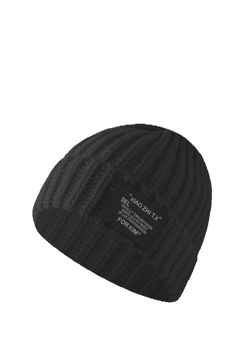 Studentin strickt Herbst und Winter Aussehen dicken warmen Wollhaarreifen Fried Dough Twists kalten Hut_voghion.com