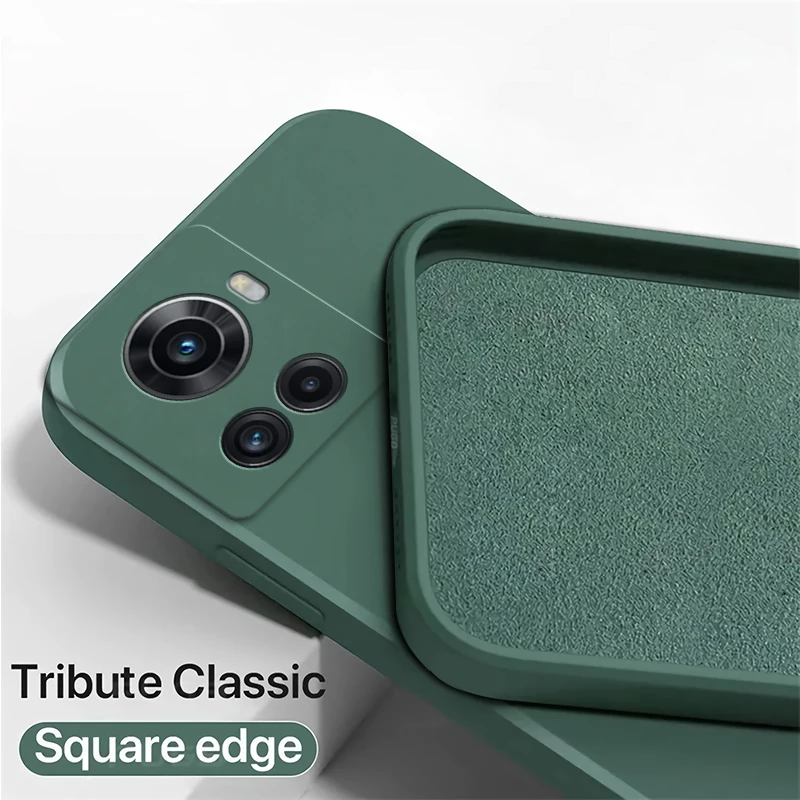 Stylish Square Liquid Silicone Waterproof Phone Case – Soft & Fashionable Back Cover
