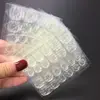 240Pcs/10Sheet False Nail Tips Jelly Glue Clear Double Sided Adhesive Tape Glue Sticker DIY Tips Fake Nail Acrylic Manicure Tool 2