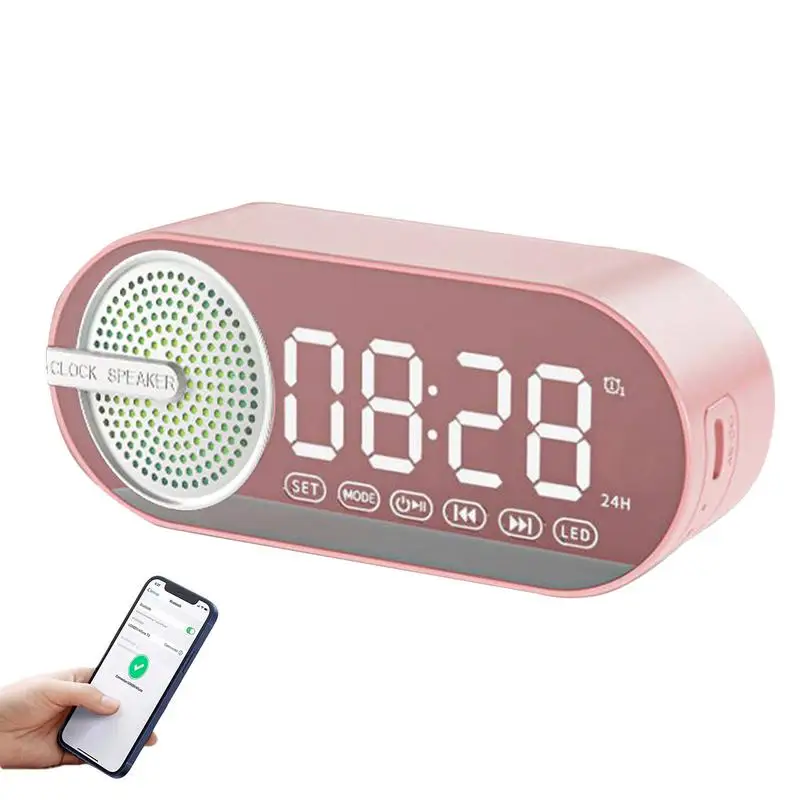 

Bluetooths Speaker Alarm Clock Sound Machine Alarm Clock With Bluetooths Speaker Wake Up Alarm Clock Wireless Vintage Small