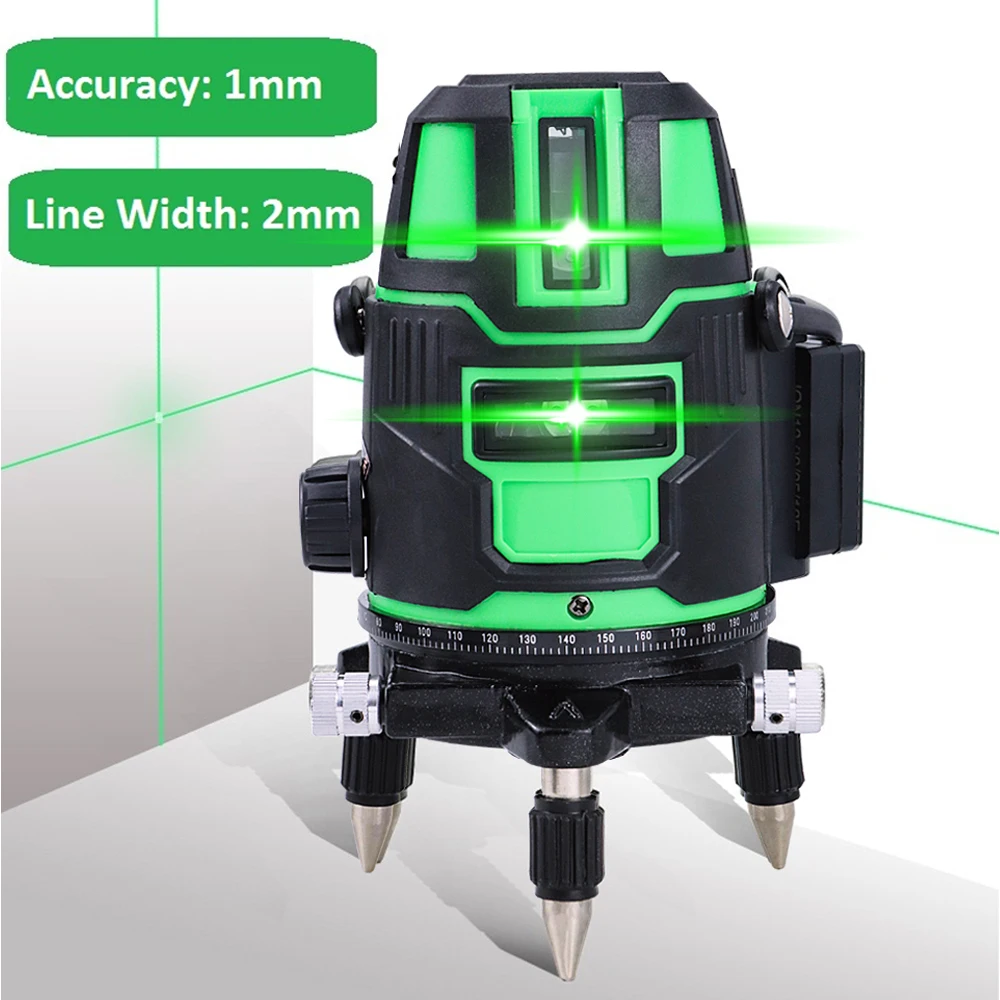 360&deg; Laser Level With Tripod Self Leveling Cross Line For Construction