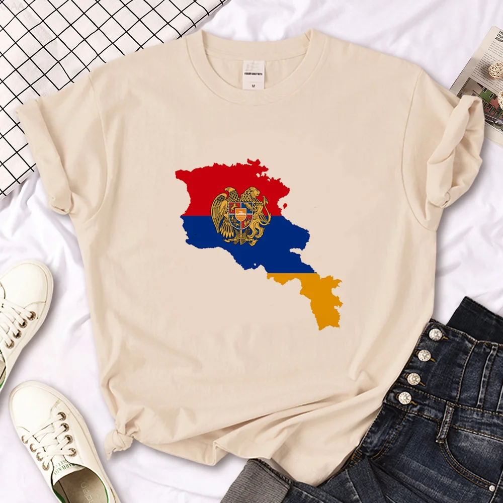 

Armenia t shirt women Y2K Tee female harajuku clothes