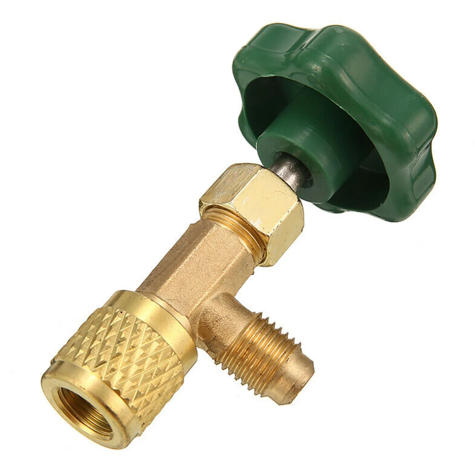 

R134a Dispensing Valve Can Be Opened Universal Bottle Opener Green 1/4 SAE Bottle Opener For R12 Car Accessories