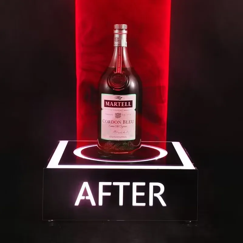 WU Wine Bottle Display Rack Holder VIP LED Bottle Glorifer Nightclub Bar Presenter With Green Blue Red Laser Light