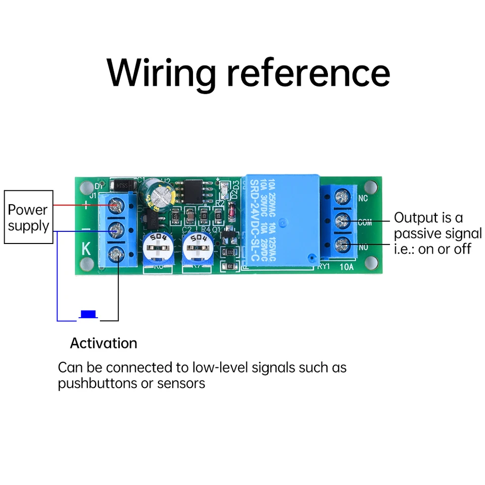 Modulo Relè Timer Digitale Con Trigger LED – 5V Micro USB – Interruttore A Ciclo Ritardo - 2