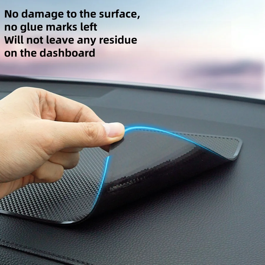 Universal Car Dashboard Non Slip Grip Sticky Pad Phone Holder Mat Anti-skid Silicone Mat Car Interior Accessories car non slip mat non slip mat car dashboard mat non slip dash mat dash adhesive holder silicone anti slip pad silicone anti skid pad dashboard phone holder dash phone holder