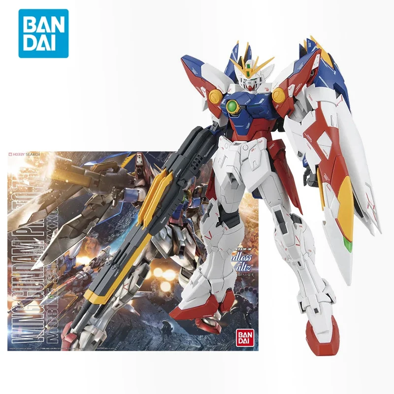 

Оригинальная аниме-фигурка Bandai GUNDAM MG 1/100 WING GUNDAM PROTO ZERO, Сборная модель, игрушки, коллекционные подарки для детей