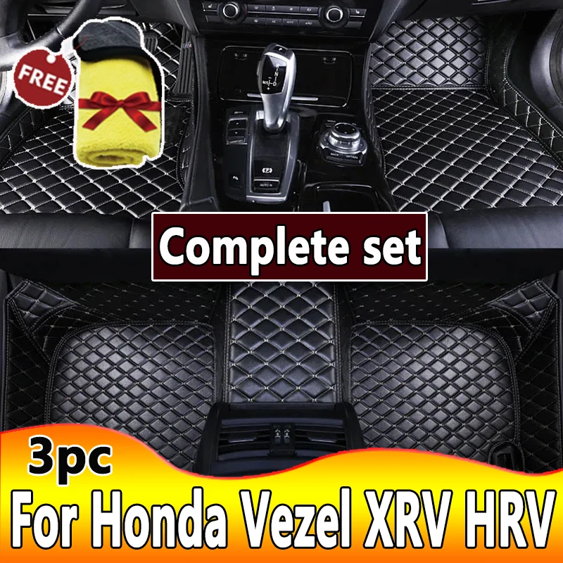 

Для Honda Vezel XRV HRV 2022 2021 2020 2019 2018 2017 2016 2015 автомобильные коврики чехлы для стайлинга автомобильные аксессуары коврики для ног