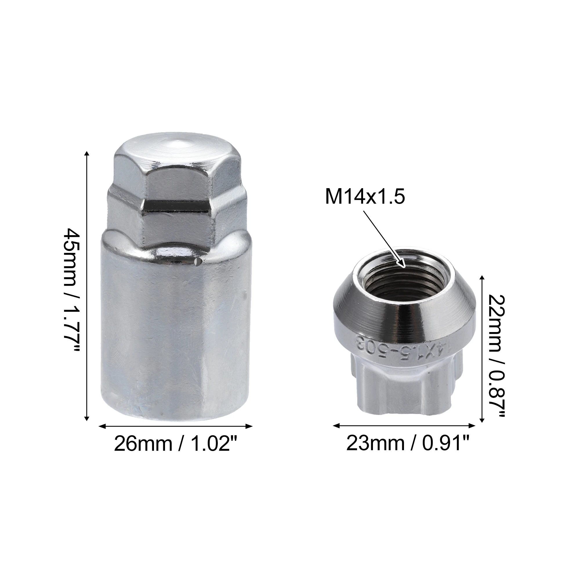 Car Wheel Lock Lug Nuts Set Anti Theft Fit for Tesla 3 S X Y 2012--Pack of 5