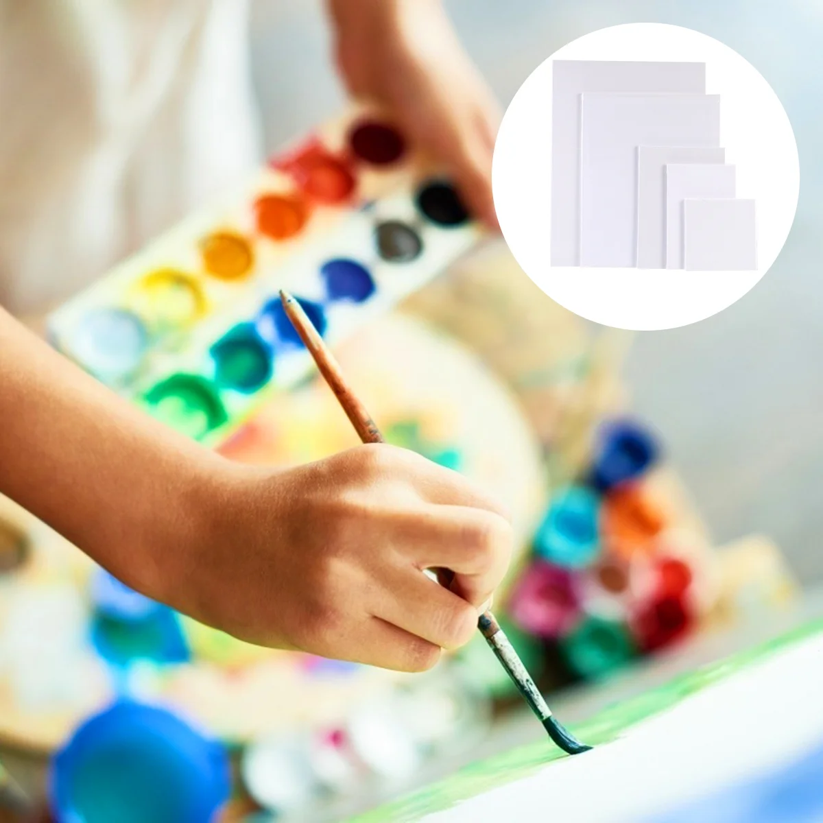 

Square Oil Painting Board Pure Cotton Canvas Art Painting Board Sketchpad
