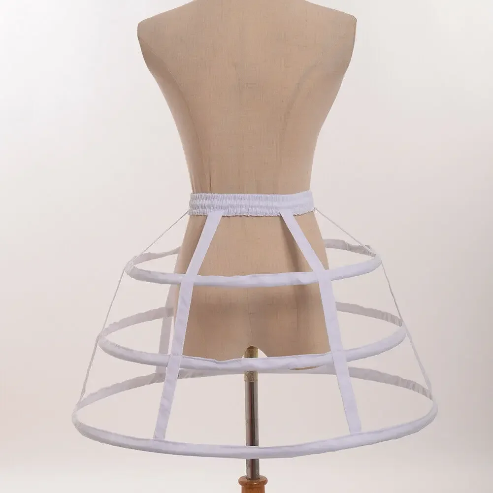 Lolita Petticoat Petticoat Underskirt Petticoat Skirt Girls 3 Hoops Crinoline Cage For Dress