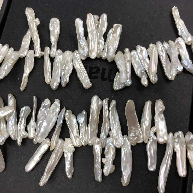 

ELEISPL JEWELRY Wholesale 2 Strings Branch Shape Genuine BiWa FW Pearls 39cm #1066-1