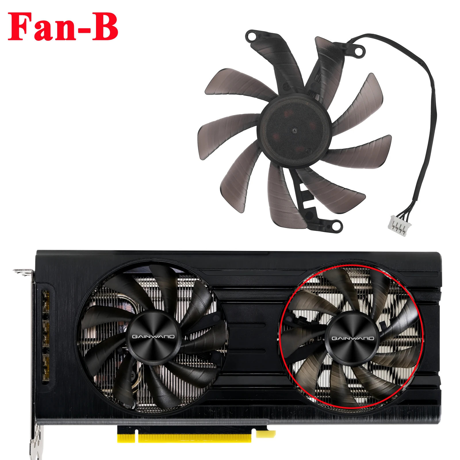 Video Card Fan for Gainward RTX 3060 3060 Ti Ghost 85MM TH9215S2H
