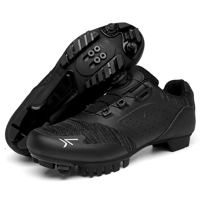 Professional Big Bike Shoes Men's Ultra-light Breathable Mountain Bike Shoes Self-locking Racing Road Bike SPD Sports Shoes 4