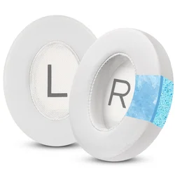 Cooling Gel Replacement Ear Pads - Enhanced Comfort with Soft Leather and Added Thickness (2pcs - Left and right)