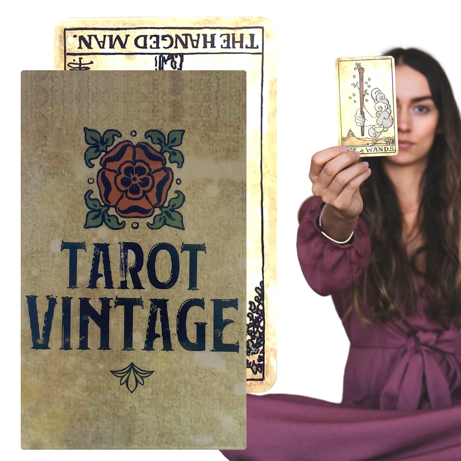 Tarocchi Vintage Full English Tarot Card Fate Divinazione Mazzo Di Tarocchi Family Party Oracle Gioco Da Tavolo Fortune-Telling Oracle Cards