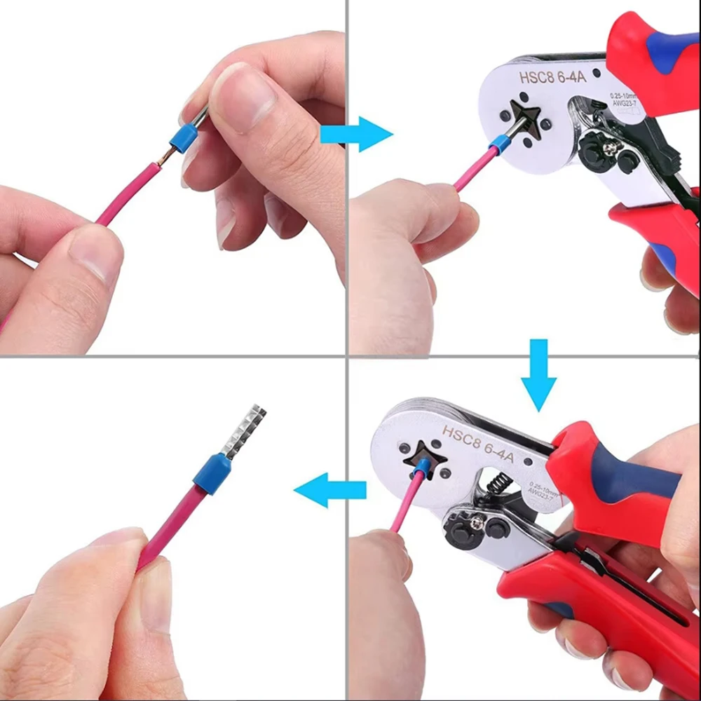 1500pcs Wire Ferrules Terminals Kit with Crimping Pliers