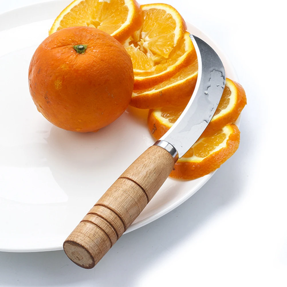 Tanio Fruit Knife Stainless Steel Multifunctional Curved Pineapple