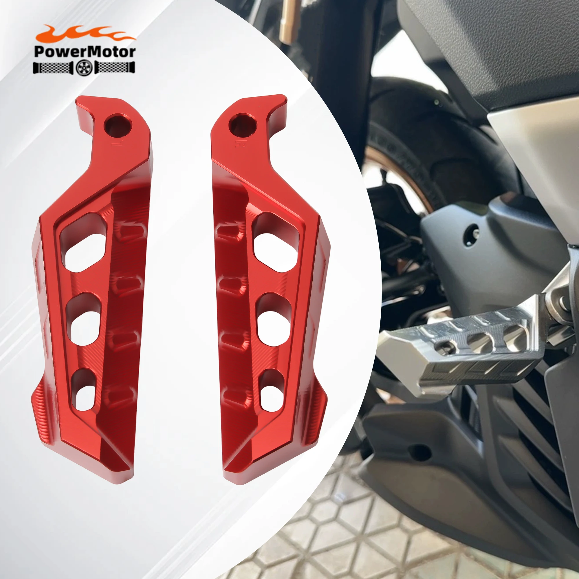 Cale Pied Moto Pour XMAX 300 125 250 400 Et NMAX 155 - Repose-pieds Passager CNC