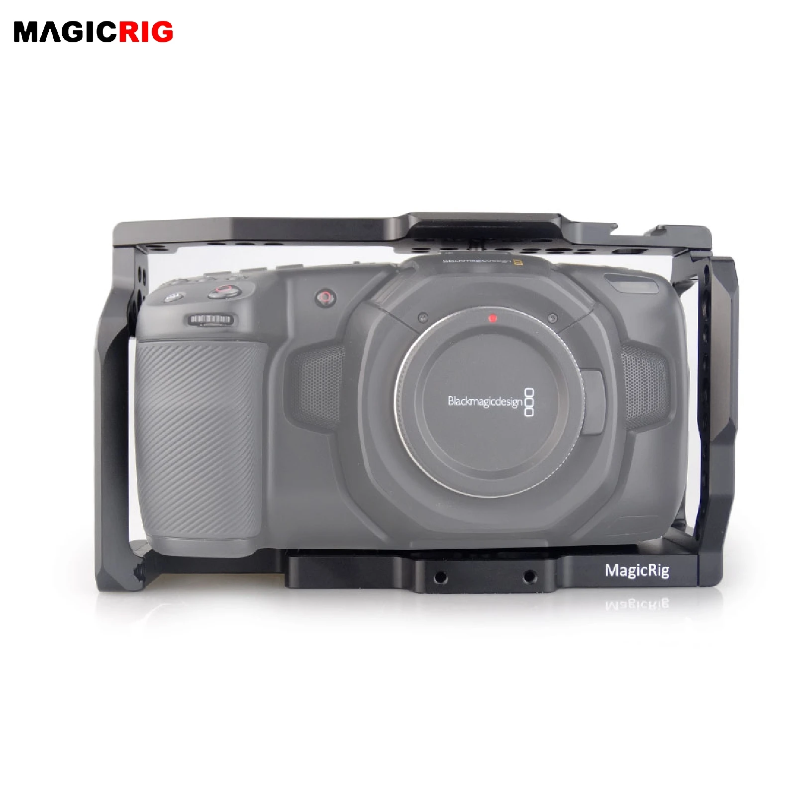 

MAGICRIG BMPCC 4K Camera Cage for Blackmagic Pocket Cinema Camera BMPCC 4K / BMPCC 6K to Mount Microphone Monitor LED Light