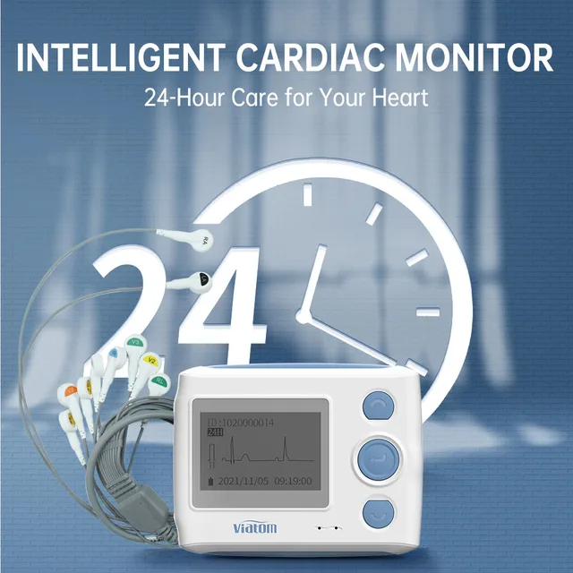 Viatom – moniteur Ecg Portable, appareil de poche, 12 plomb, avec poids  PC-ECG500 g, électrocardiographie, 250 - AliExpress