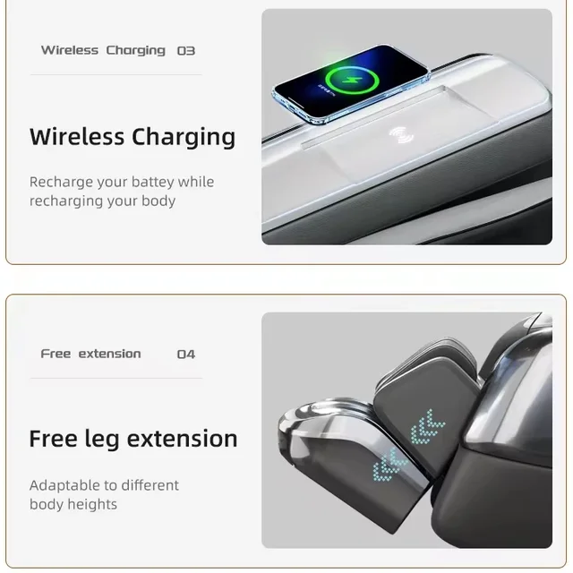 Electric AI Smart Automatic Recliner 4D Massage Chair for Home Zero Gravity Luxury Full Body Massage Chair 5