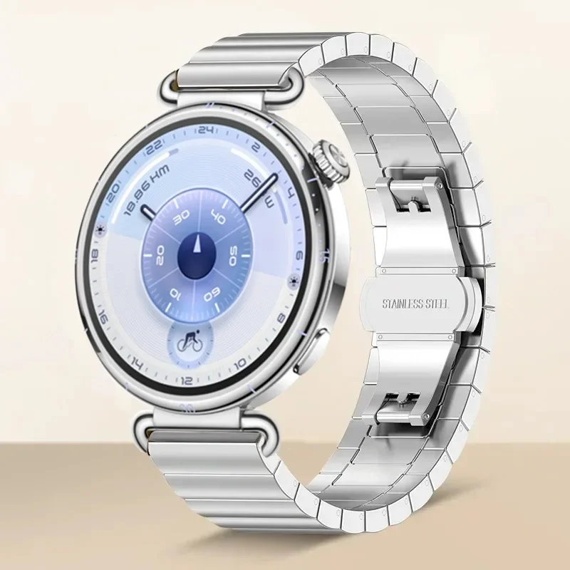 Luxury 18mm Stainless Steel Bracelet Band for Women - Premium Metal Watch Accessory