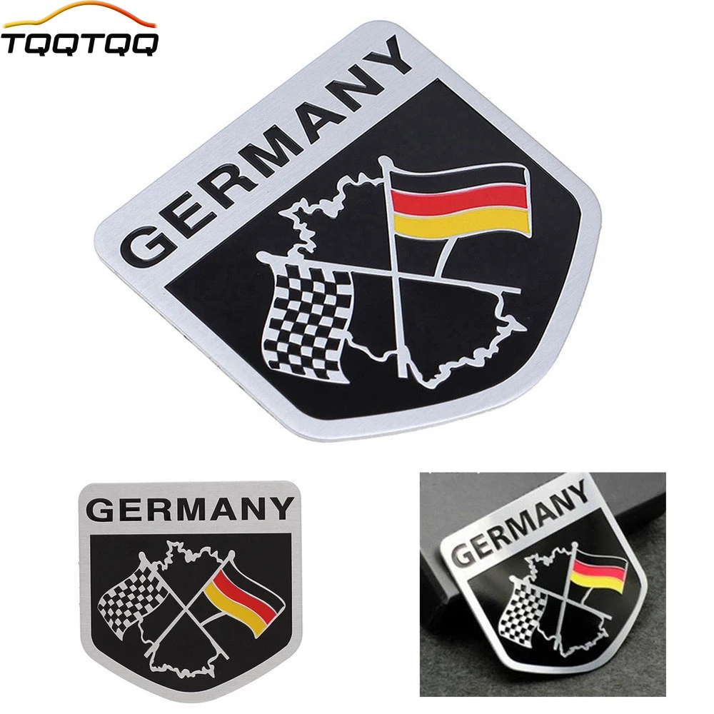 

1 Pcs Germany Flag Emblem Car Stickers - Aluminum Alloy Car Sticker Decor Universal Truck Auto