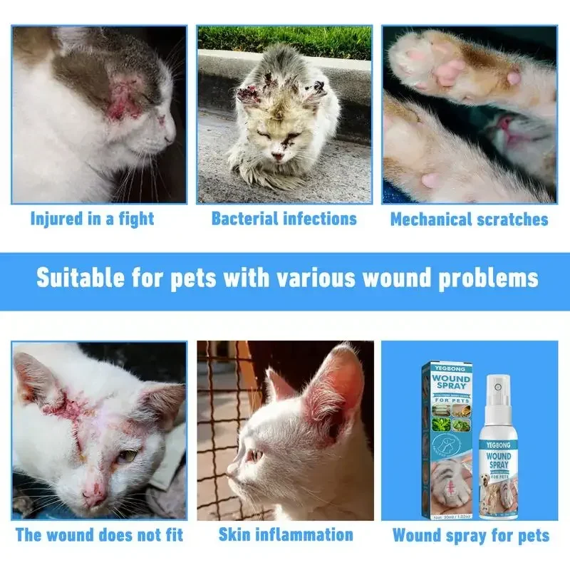 Pets Anti-Itch And Itch Relief Spray Skin Care Treat Products For Itchy And Sensitive Dogs Cat 30ml pet anti itch spray