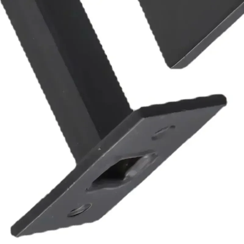 Sleek Black Stainless Steel Handrail Bracket - Durable with Perfect Dimensions