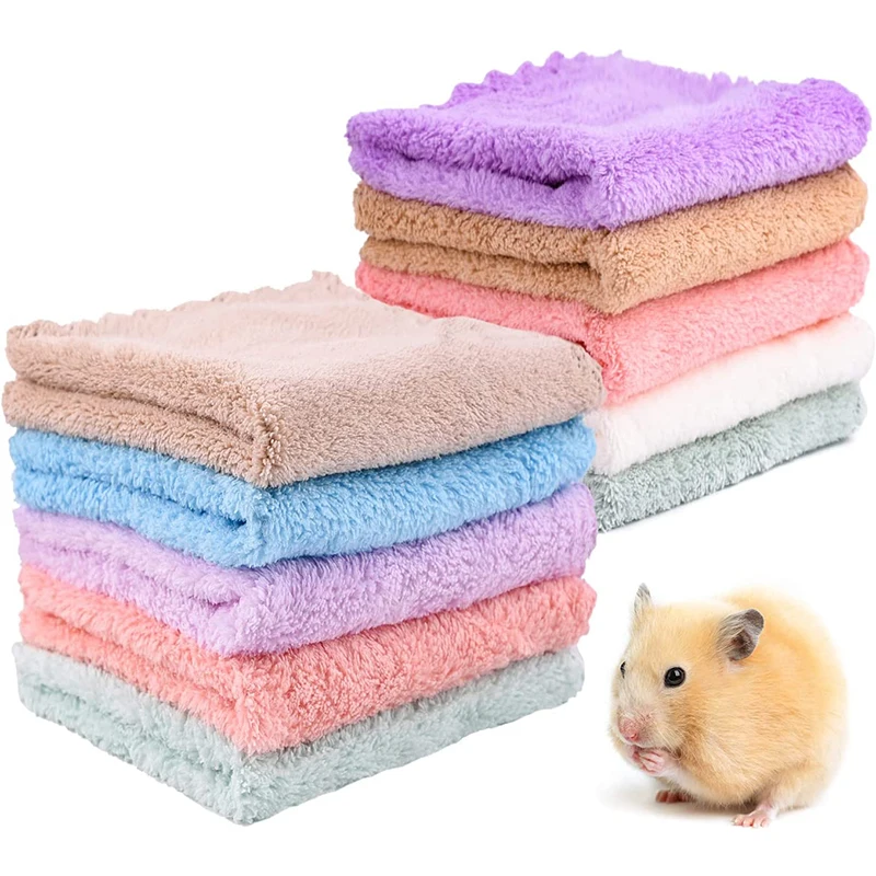 2Pcs Meerschweinchen Decken Hamster Fleece Käfig Liner Weiche Handtücher Meerschweinchen Zubehör Kleine Haustier Liefert Schlaf Bettwäsche Matten – Detail 12