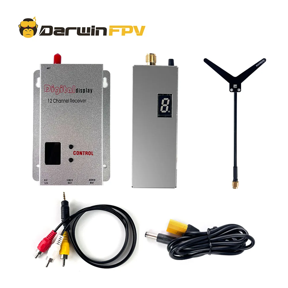 Émetteur et récepteur RC 2.4G pour drone FPV - Antenne incluse