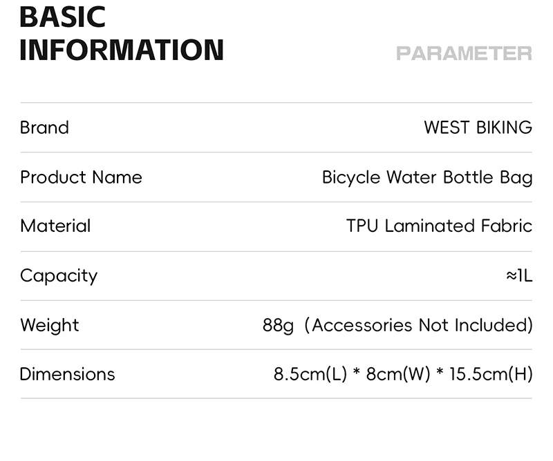 WEST BIKING Isolierte Wasserflaschentasche Schnellverschluss-Fahrradtasche mit Netztasche für Rennrad, Cityrad, Faltrad, Fahrradzubehör – Detail 4