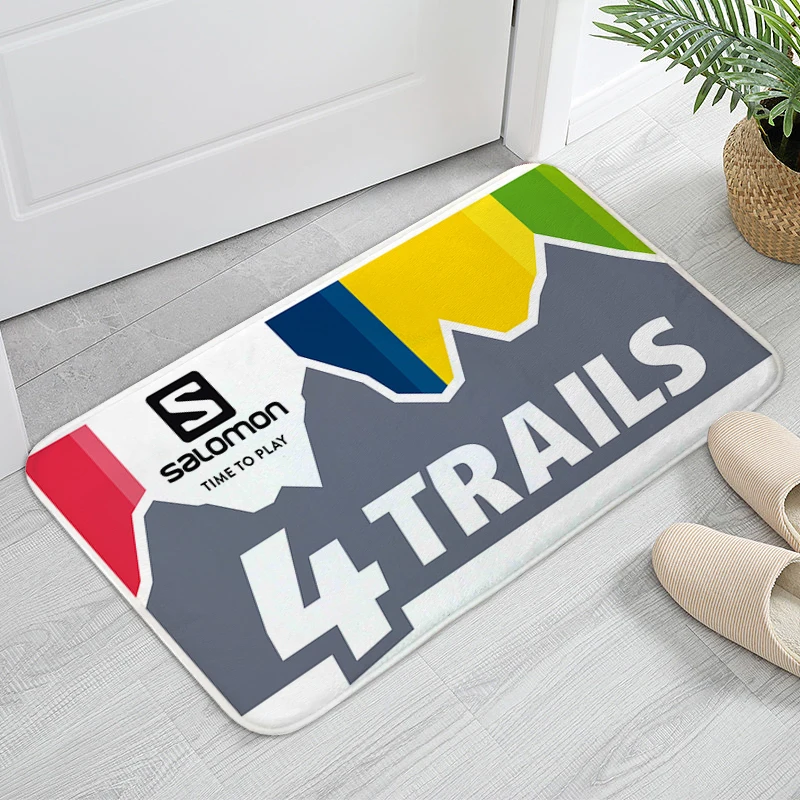 

Bath Mat Flannel Salomons Useful Things for Home Funny Doormat Entrance Door Non Slip Carpet for Kitchen Room Decorating Items