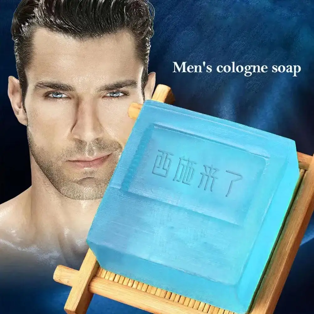 

Face Wash Soap For Men Cologne Fragrance Handmade Soap Gentle Refreshing Oil Control Anti Acne Remove Blackhead Body Bath S H3H6