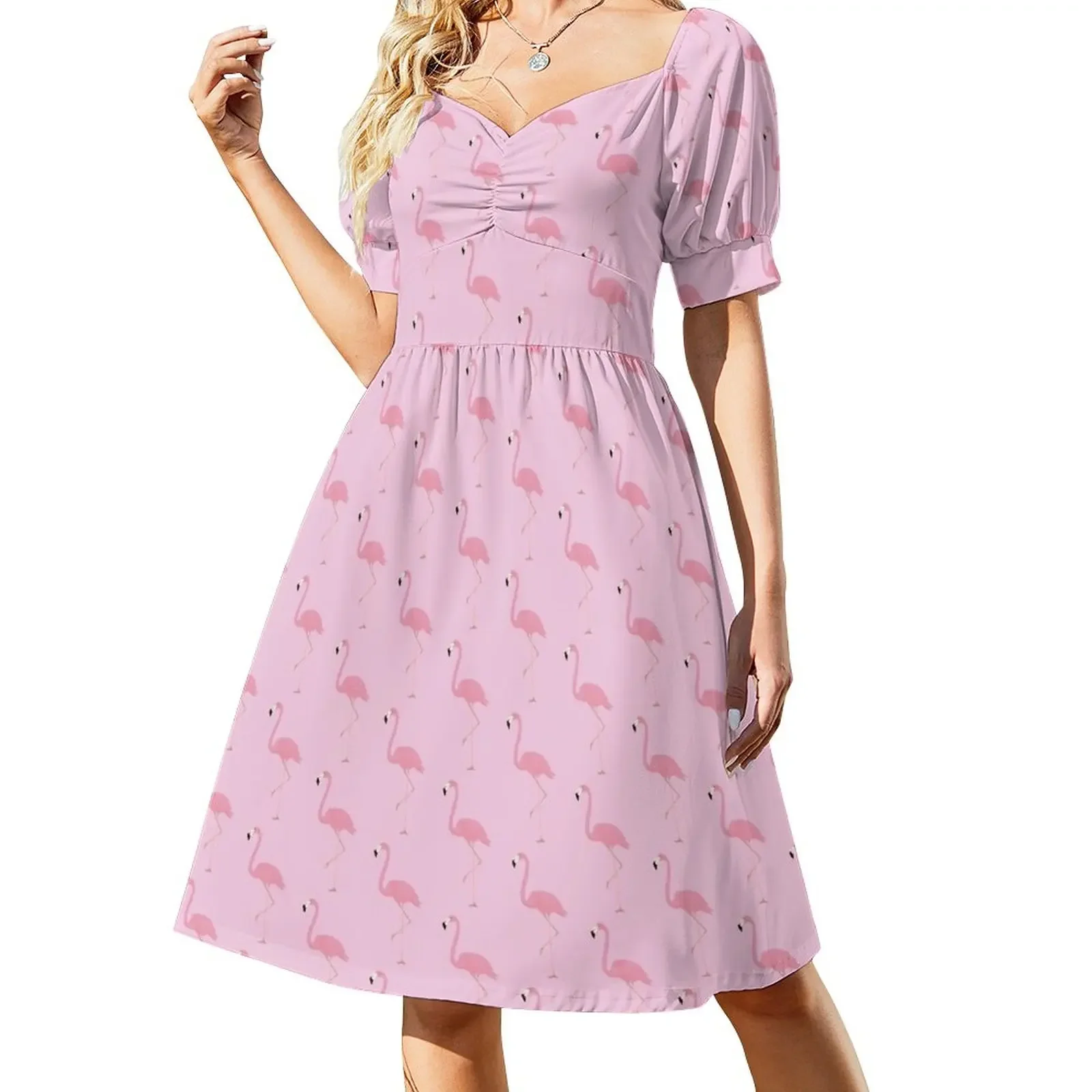 

FLAMINGO Sleeveless Dress ceremony dresses Dress vintage Women dresses summer
