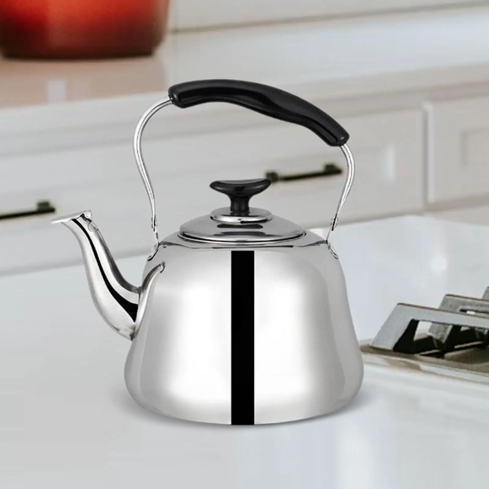 Bouilloire Sifflante Portable 1 Litre Inox - Camping, Randonnée - Neuf