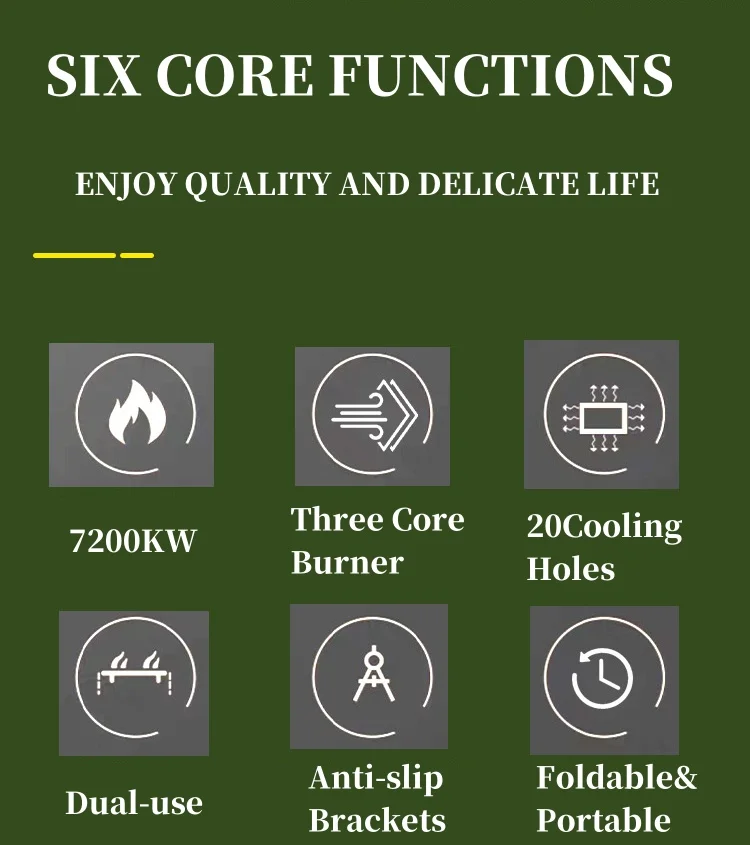 Description Picture 3 of itemFolding Igt Burner Plate 7200W Grill Stand Brazier Outdoor IGT Table Camping Stove Stainless Steel 0.5Unit Igt Gas Stove Furnace