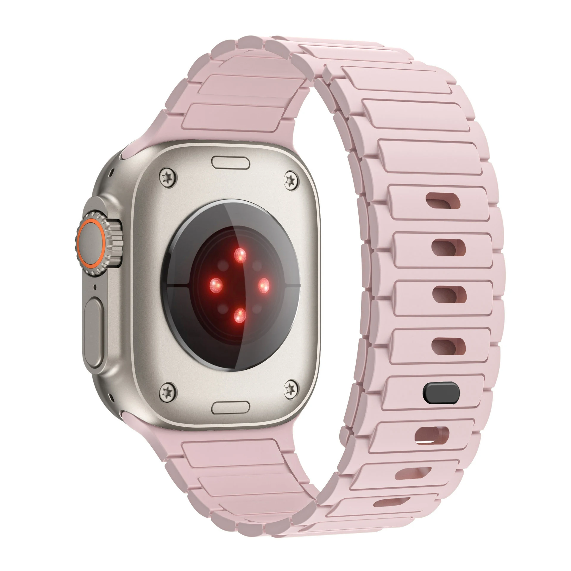 Stylish Magnetic Loop Silicone Watch Band Strap