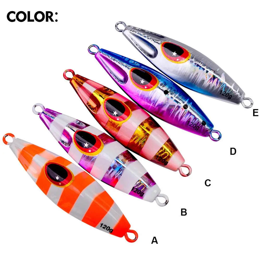 

30g/40g/60g/80g/100g/120g Artificial Fishing Lure Slow Sinking Lure Jig Suitable For Tuna Bass Salmon