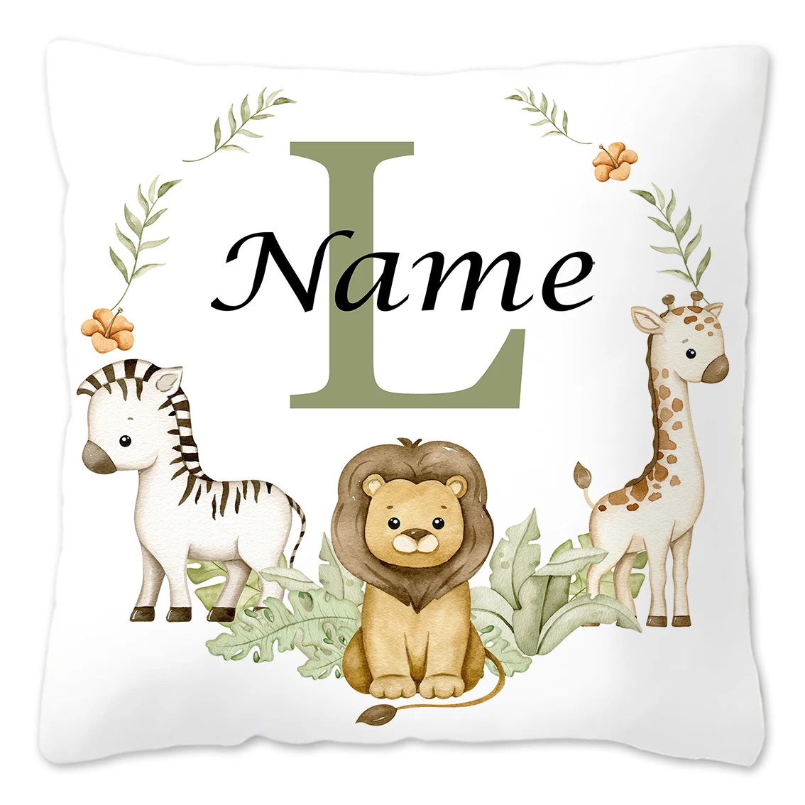 Personalized Animal-Themed Pillowcase for Kids' Birthday & Bedroom Decor