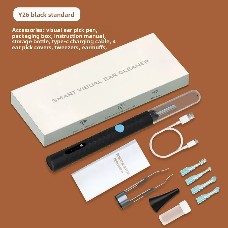 ตัวเลือกสินค้า เครื่องทำความสะอาดหูอัจฉริยะ พร้อมกล้อง WiFi ชาร์จ USB-C