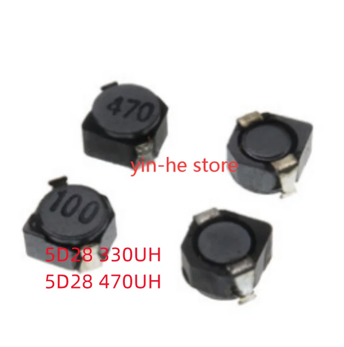 

10 шт. 5D28 330UH печать 331 5D28 470UH печать 471 SMD защитный силовой Индуктор 6*6*3 мм CDRH4D28
