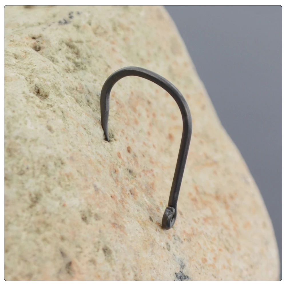Hirisi 100 Stück PTFE-Beschichtung High Carbon Edelstahl Widerhaken 8002 Angelhaken Angelzubehör – Detail 5