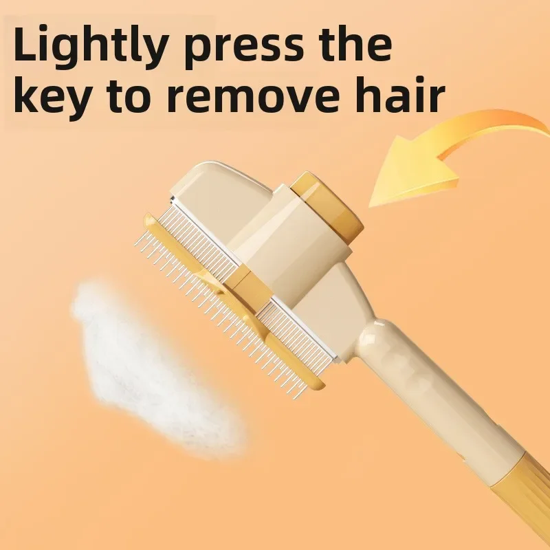 Cat Comb Knot Removal Floating Hair Artifact Long Hair Pet Self Cleaning Row Dog Cats Combs Grooming Supplies Flea Remove 3