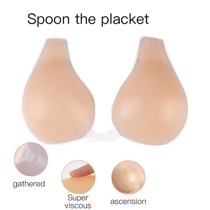 

Healthy Viscose Breast Sticker Invisible Bra Seamless Gather Up Nipple Cover Waterproof Chest Pull Up Latex Bra Underwear