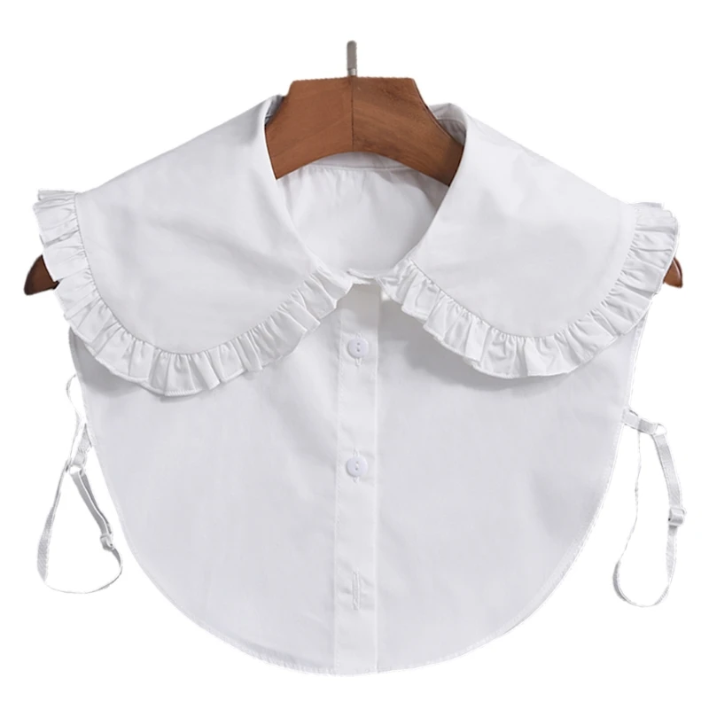 

Sweet Decorative False Collar Large Lapel Detachable Half Shirt